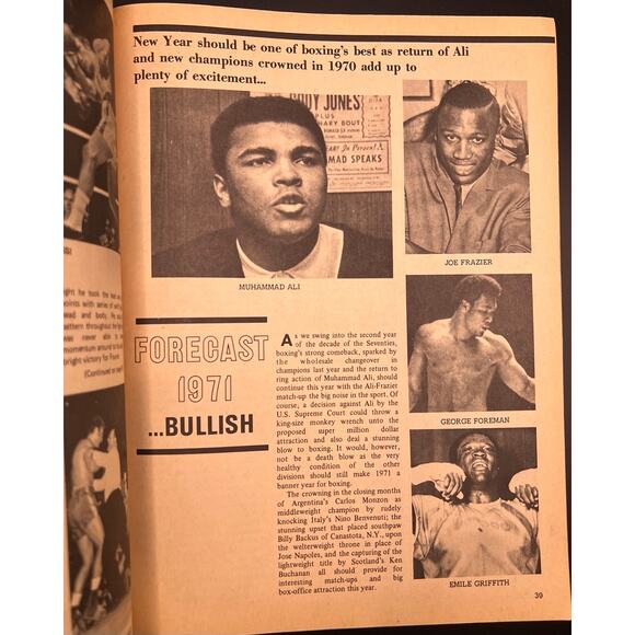 1971 Boxing Illustrated Muhammad Ali Magazine Greatest Cassius Clay Boxing - Picture 2 of 6